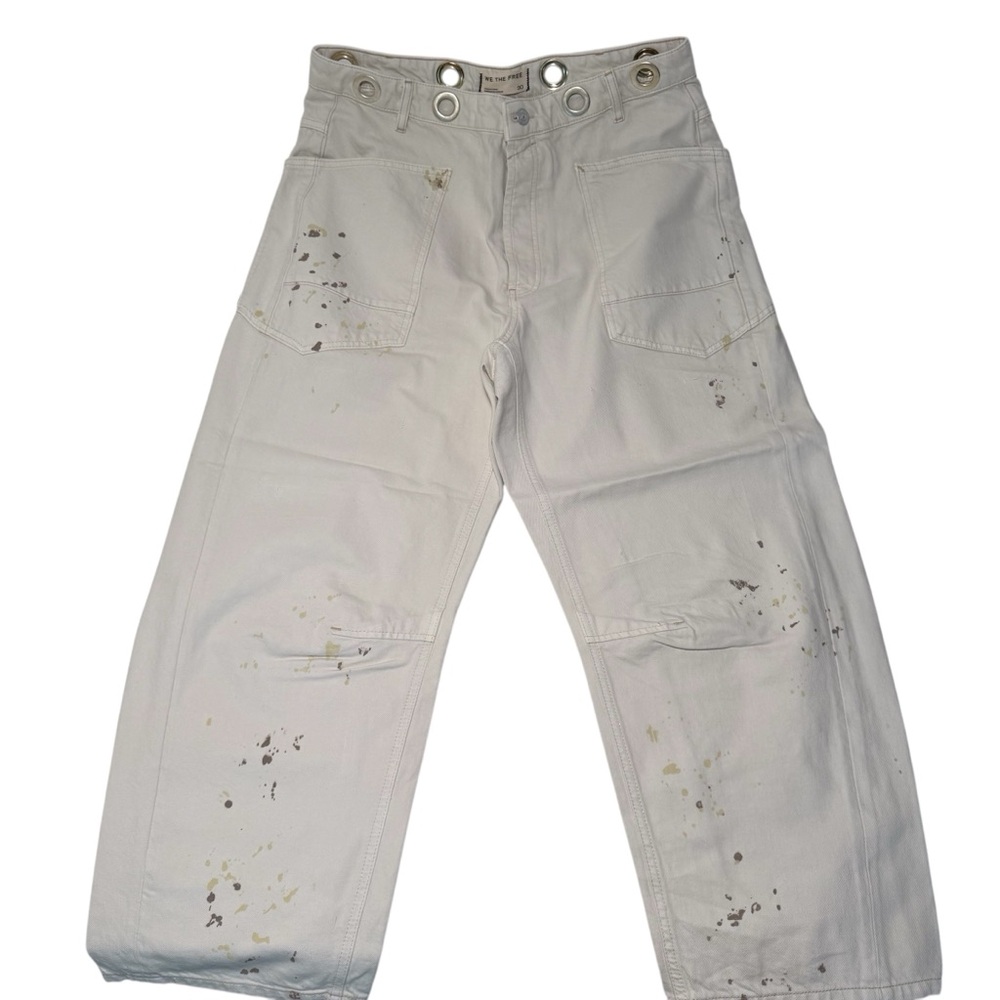 We The Free Moxie Pull-On Barrel Jeans (missing belt)